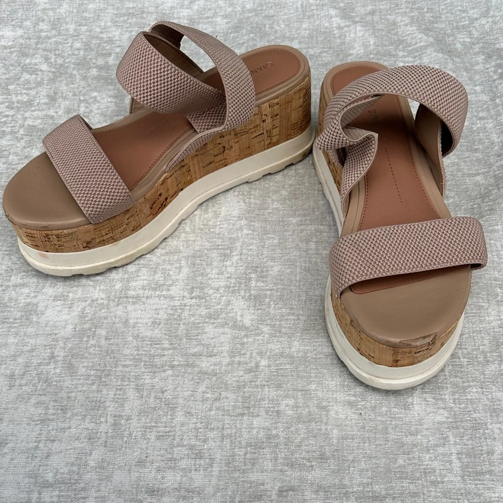 Gianni Bini Platform Sandals Brown Sz 9.5